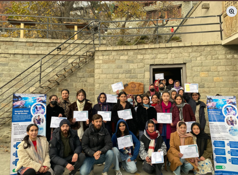group picture having certificates